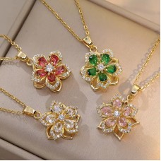 Flower Pendant Necklace